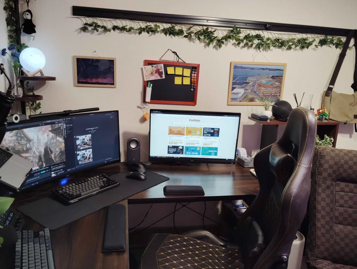 配置替え作業中