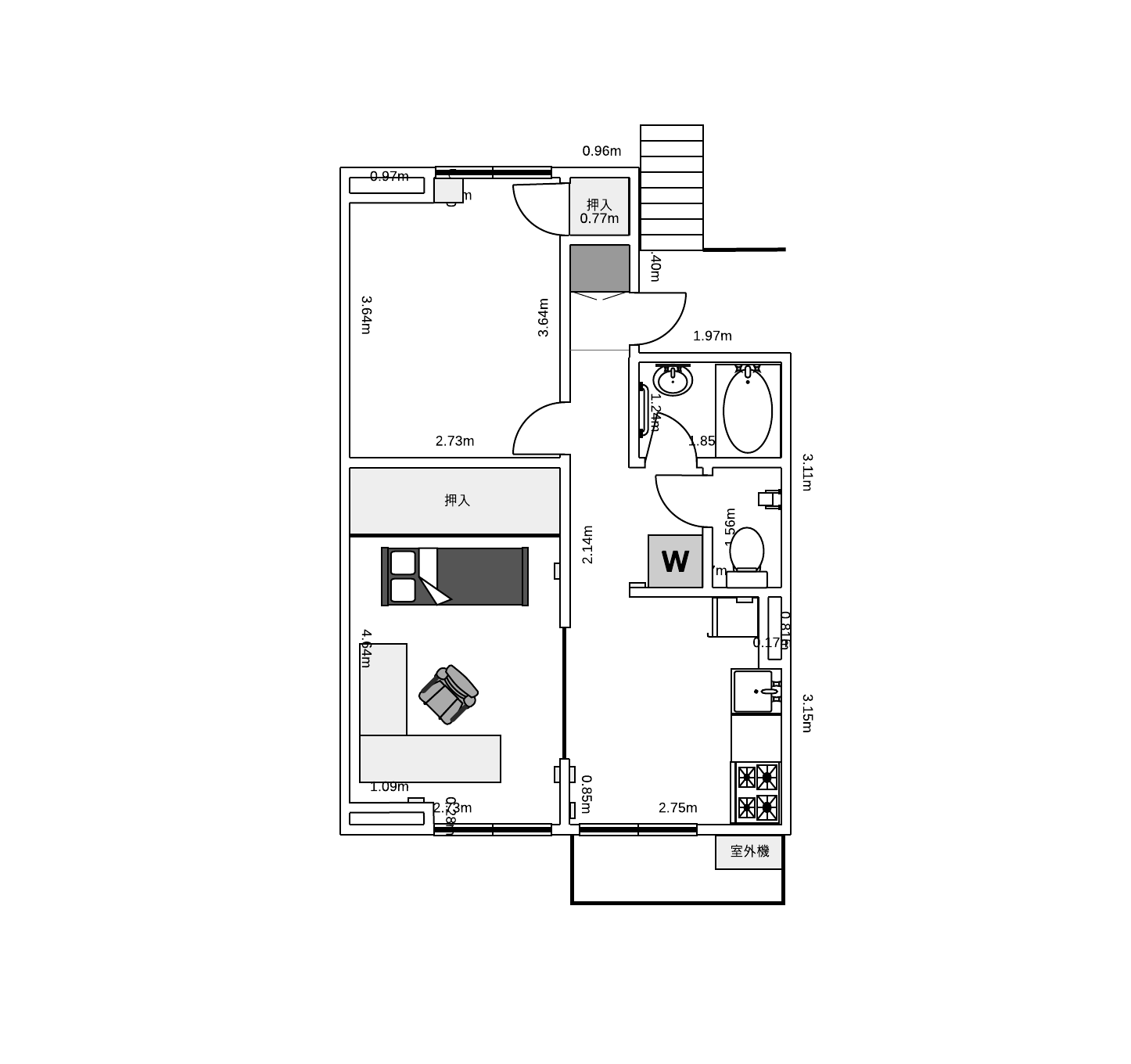 配置替え後の設計図