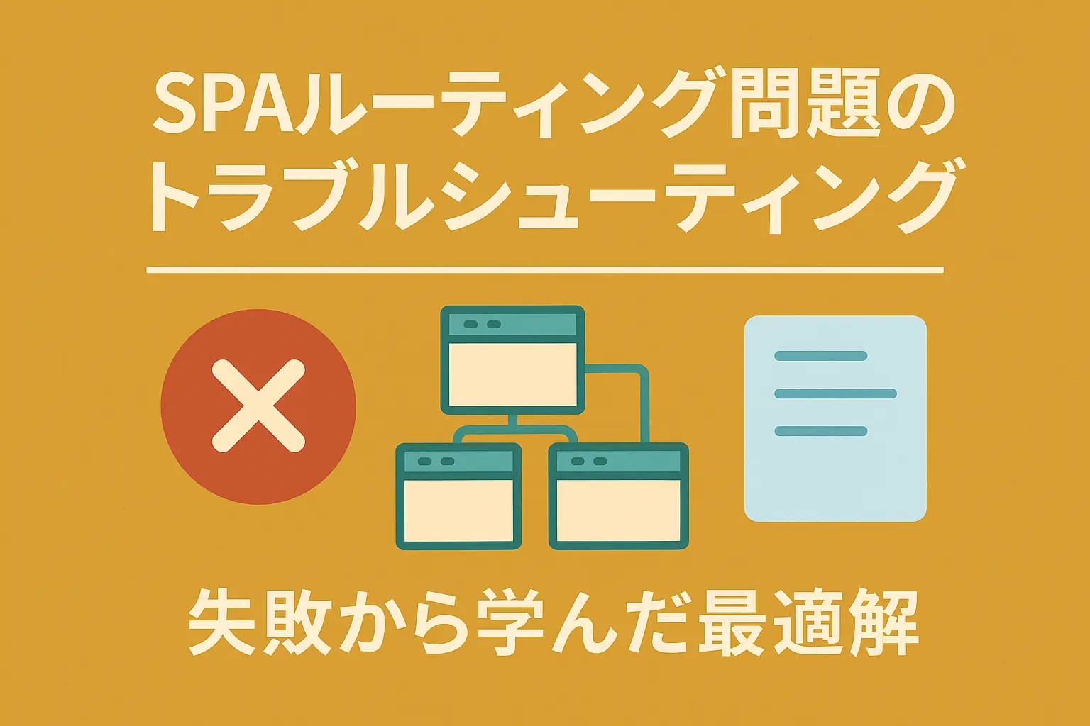 SPAルーティング問題のトラブルシューティング - 失敗から学んだ最適解